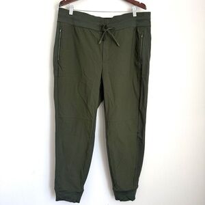 ATHLETA Women's 18 Olive Green Full Length Pull On Jogger Pants P7